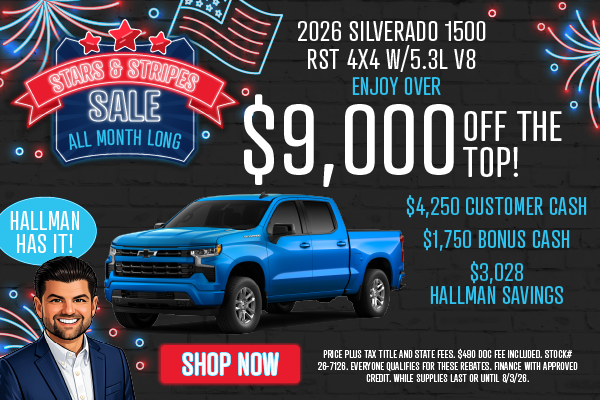 2026 Silverado 1500 RST 4x4 w/5.3L V8