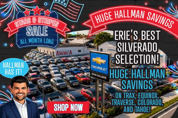 Erie’s BEST Silverado selection! HUGE Hallman Savings on Tra