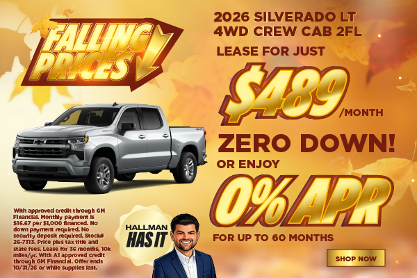 2026 Silverado LT 4WD Crew Cab 2FL