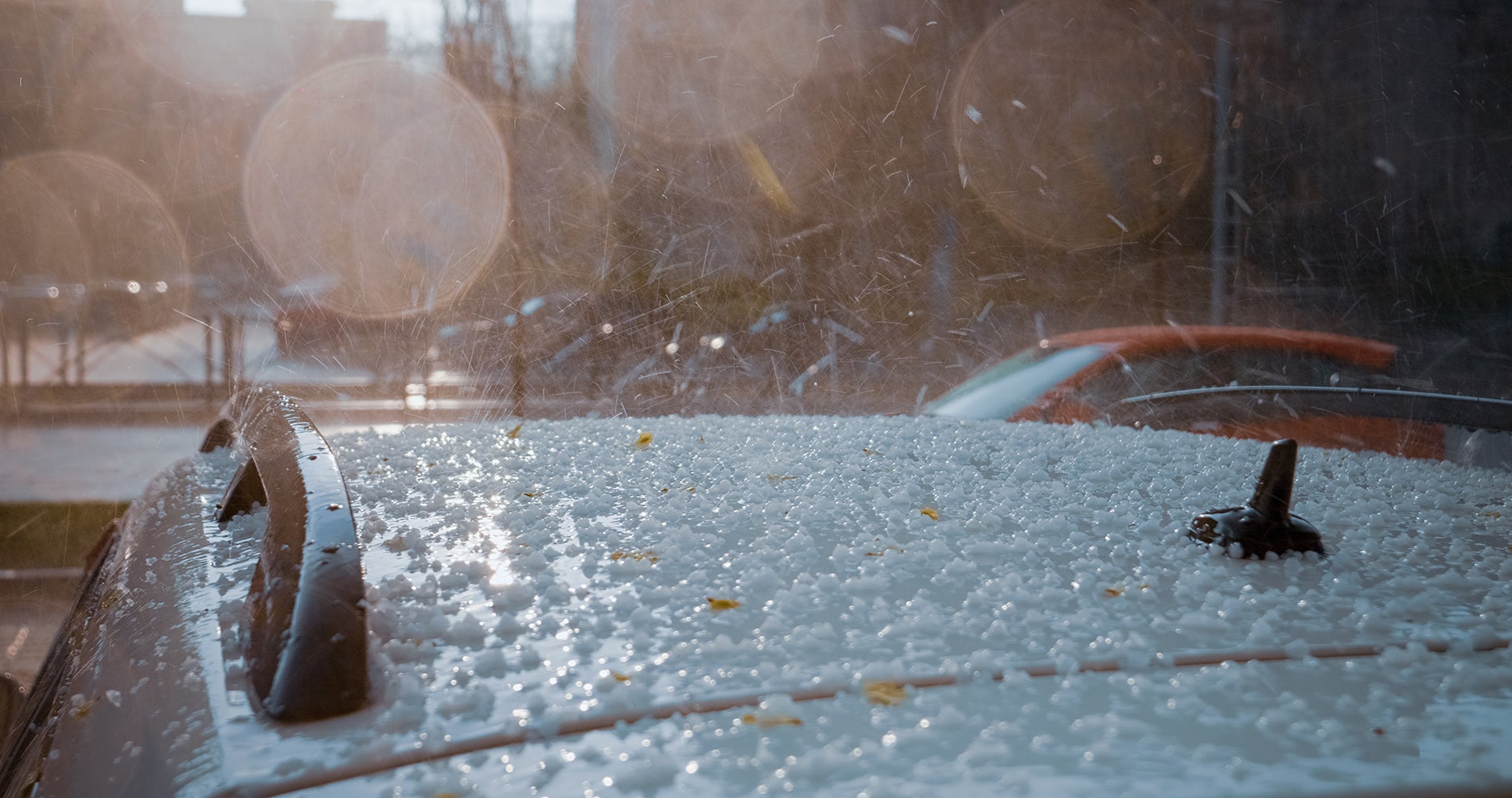 Hail damage repair at Dave Hallman Chevrolet Body Shop in Erie, PA