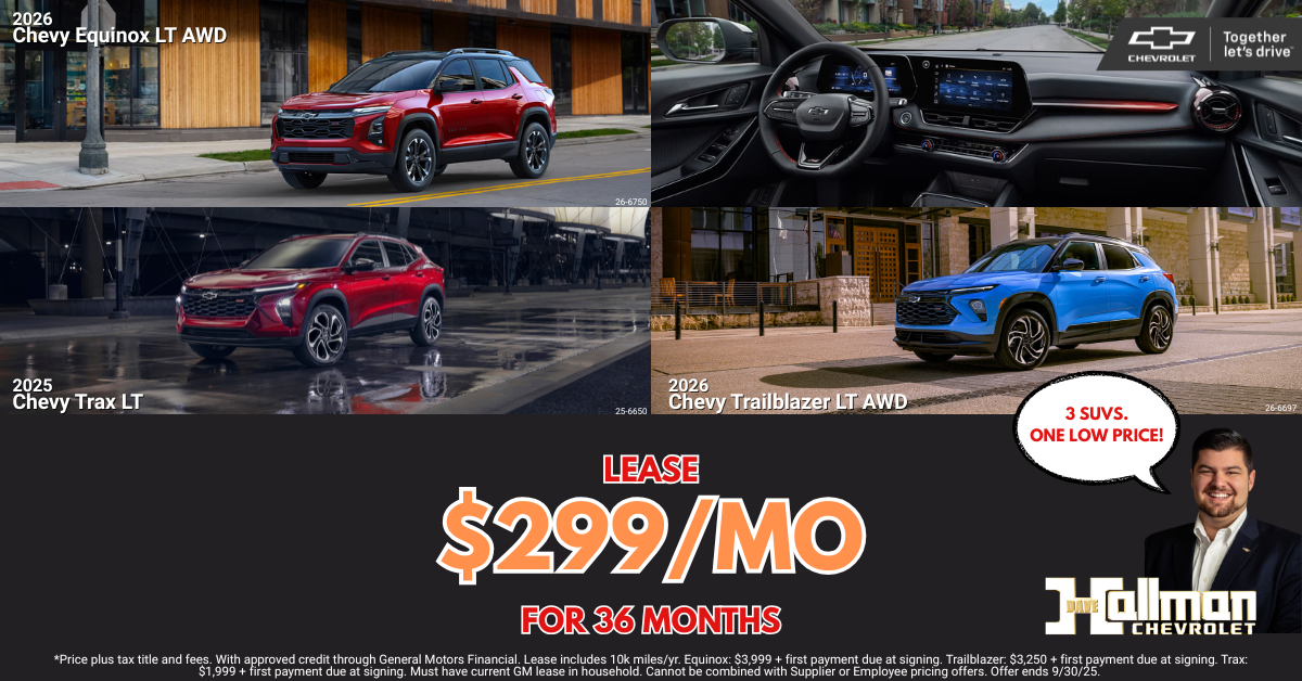 Lease $299/MO FOR 36 Months